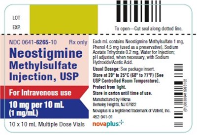 Shelfpack (Neostigmine Methylsulfate Injection Usp   Anda   N 5)