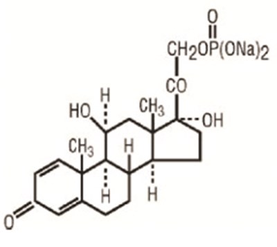 Chemical Structure - prednisolone sodium phosphate oral solution 1
