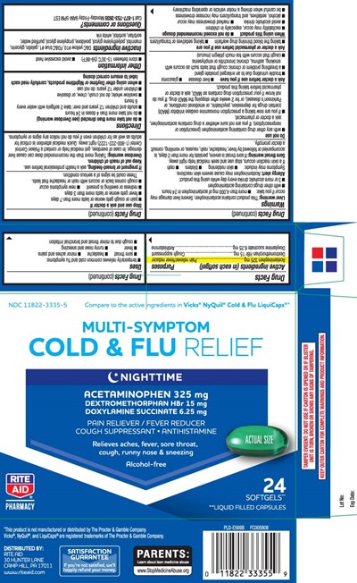 Acetaminophen 325 mg, Dextromethorphan Hbr 15 mg, Doxylamine Succinate 6.25 mg (Nighttime No Pse Pe Softgels Pat 1)