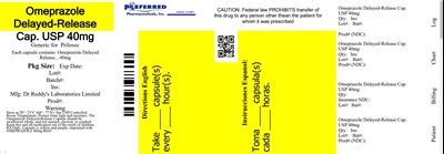 A Yellow Label With Black Textdescription Automatically Generatedomeprazole Delayed-release Cap Usp 40mg (Dcontainer)