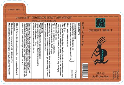 lipbalm-03.jpg PRINCIPAL DISPLAY PANEL - 4.2 g Applicator Label - Desert Spirit - lipbalm 03