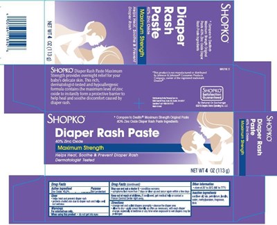 Shopko Diaper Rash Paste Label (28c365af C8d0 4e39 Ace1 58eb04f862a5 01)