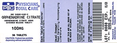 Image Of 100 mg Package Label (4102)