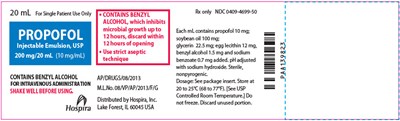 propofol-04.jpg PRINCIPAL DISPLAY PANEL - 20 mL Vial Label - propofol 04