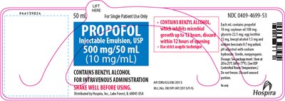 propofol-06.jpg PRINCIPAL DISPLAY PANEL - 50 mL Vial Label - propofol 06