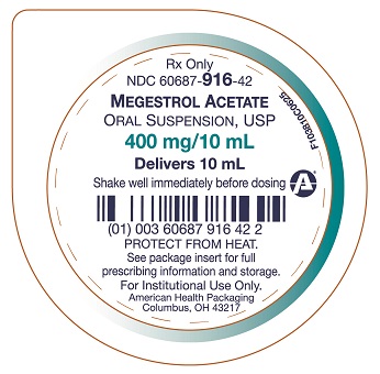 Megex Megestrol Acetate Suspension- Images NDC60687-916