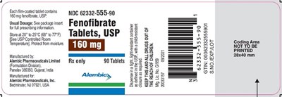 Fenofibrate mg 160