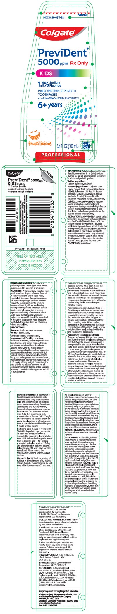PRINCIPAL DISPLAY PANEL - 100 mL Bottle Label - prevident 01