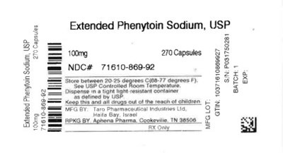 Label (71610 0869 92)