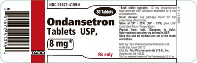 PRINCIPAL DISPLAY PANEL - 8 mg Tablet Bottle Label - ondansetron 02