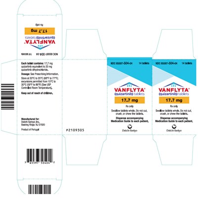vanflyta-03.jpg PRINCIPAL DISPLAY PANEL - 17.7 mg Tablet Bottle Carton - vanflyta 03
