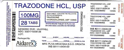Package Label (Trazodone HCl Usp 6)