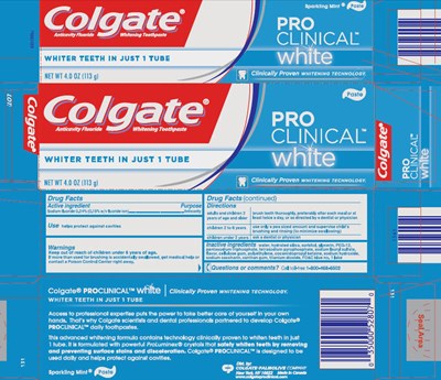 colgate-proclinical-01.jpg Principal Display Panel - 113 g Carton - colgate proclinical 01