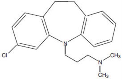 Chemical Structure - clomipramine 01