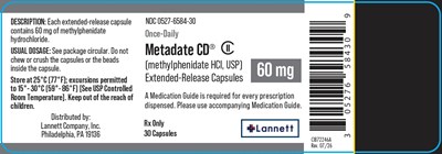60 mg (Metadate Cd Methylphenidate Hydrochloride Capsule 10)