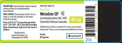 40 mg (Metadate Cd Methylphenidate Hydrochloride Capsule 8)