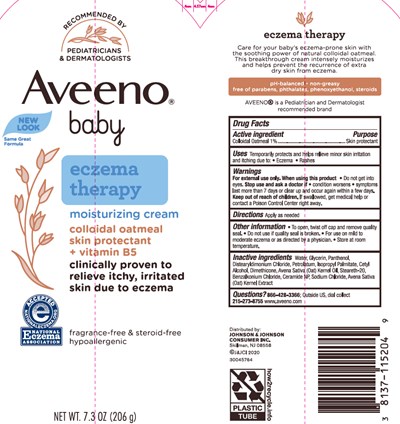 PRINCIPAL DISPLAY PANEL - 206 g Tube Label - aveeno 01