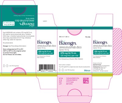 Principal Display Panel – 750 mg Carton Label - biz01 0001 03