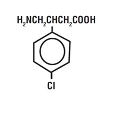 Chemical Structure - baclofen str
