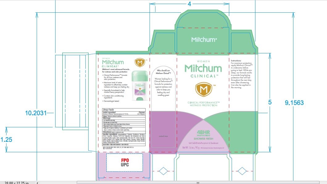 Soft Solid Mitchum Clinical Soft Solid Stick- Images NDC10967-682