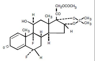 Chemical Structure - fluocinonide 01