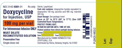 PLB426-WES.2 - doxycycline for injection usp 2