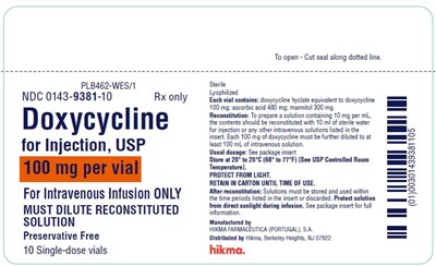 PLB462-WES.1 - doxycycline for injection usp 3