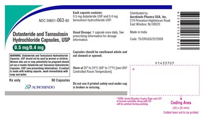 dutatamsulosin-fig4.jpg PACKAGE LABEL-PRINCIPAL DISPLAY PANEL - 0.5 mg/0.4 mg (90 Capsules Bottle) - dutatamsulosin fig4