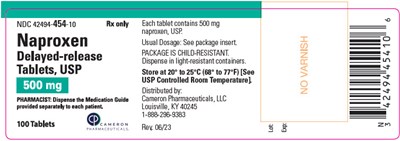 Principal Display Panel (500 mg Tablet Bottle Label)
