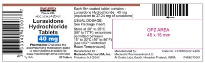 333 - lurasidone 40 mg 30s
