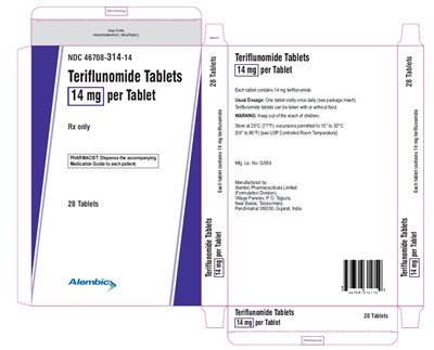 teriflunomide-carton-14mg.jpg 28 tablets - teriflunomide carton 14mg