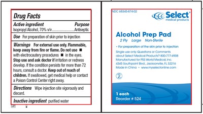 Alcoholpreppad (Largenonsterile524)