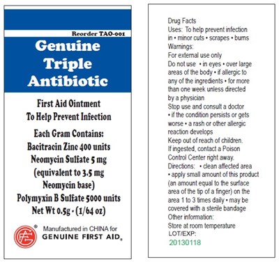 Genuinetripleantibiotic (Tripleantibiotic)