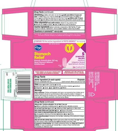 Kroger Digestive Relief Bismuth Subsalicylate 24 Counts (5346 40gb Label)