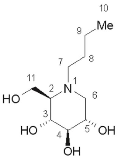 structure - miglustat structure
