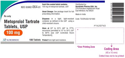 PACKAGE LABEL-PRINCIPAL DISPLAY PANEL - 100 mg (100 Tablet Bottle) - metoprolol fig3