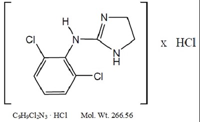 clonidine-str.jpg Chemical Structure - clonidine str