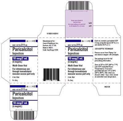 paricalcitol inj 10 mcg per 2 ml 1 vial carton