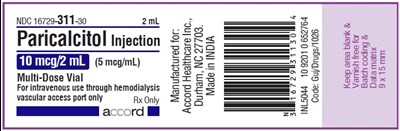 paricalcitol inj 10 mcg per 2 ml label