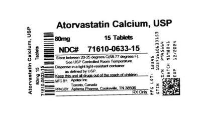Bottle Label 80mg - 71610 0633 15
