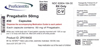 82804-184-30 (Pregablin Capsules 50 Container 60)