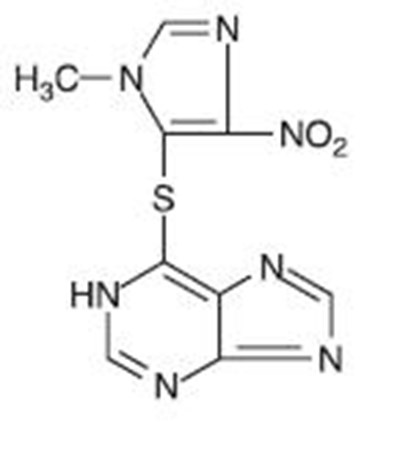 Structure Formula For Azathioprine (B29ef0a3 F5cc 4527 8e32 B38274d8d486 01)