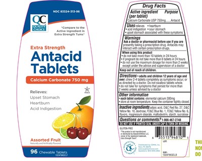 image-01.jpg Quality Choice Extra Strength Assorted Fruit Chewable Tablets - image 01