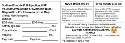 sodium-fluoride-02.jpg PRINCIPAL DISPLAY PANEL - 30 mL Vial Label - sodium fluoride 02