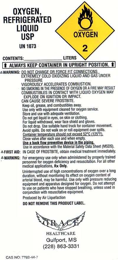 Grace Oxygen2  Label (Grace O2 Liq2)