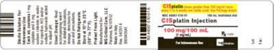 Cisplatin Injection 100 mg/100 mL vial label - image 03