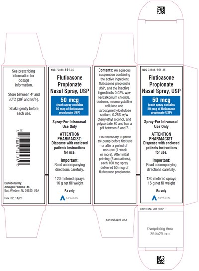 Image Description (Fluticasone Propionate Spray Carton Label)