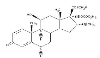 Image Description (Fluticasone Propionate Spray Structure)