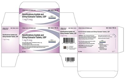 Principal Display Panel (1 mg/5 mcg Tablet Blister Pack Carton)