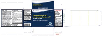 diphenibuprofen-fig2.jpg PACKAGE LABEL-PRINCIPAL DISPLAY PANEL - 25 mg/200 mg (20 Liquid-Filled Capsules) Bottle Carton Label - diphenibuprofen fig2